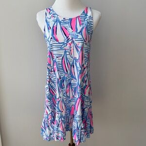 Lilly Pulitzer Blue and Pink Sailboat Kristen Dress
